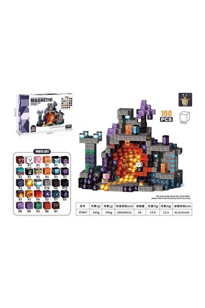 Genel Markalar cubes mınecraft yapı blokları mıknatıslı