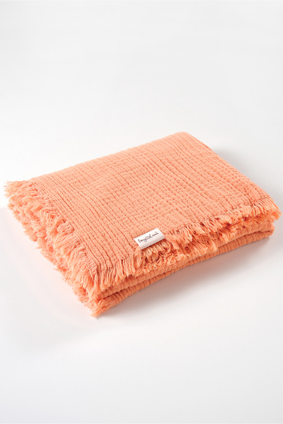 tinylamb 100X120Cm Organic 4-Layer Yavruağzı Color Muslin Blanket Brighton