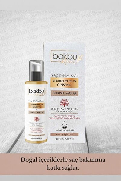 bakbu natural Bakbunatural Saç Bakım Yağ 125ml