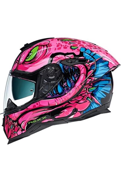 Nexx Sx.100r Abısal Pembe-mavi Kask