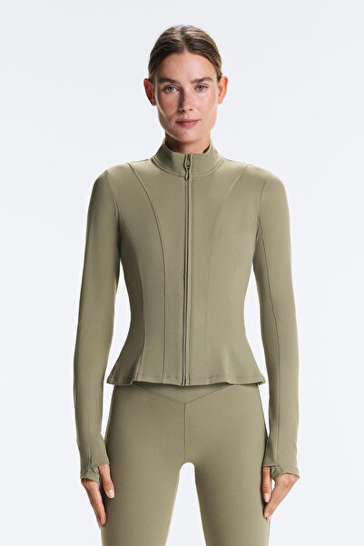 Oysho Evermove peplum teknik ceket