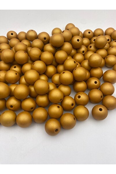 Hedef Bijuteri Mărgele metalice mate de 18 mm, de culoare auriu/aurie-galben,...