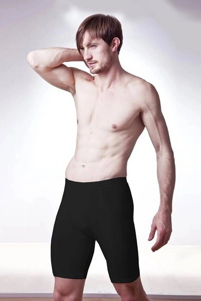 Dono Long Leg Men's Boxer Lycra Long Black 5 Pack Boxer 1150