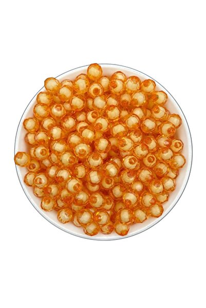 Hedef Bijuteri 50gr 8mm Mărgele acrilice tip fagure cu mărgele în interior, d...