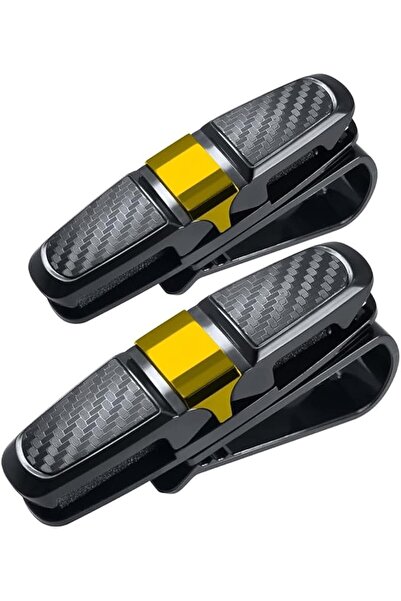 Arabest حامل نظارات لحاجب شمس السيارة، مشبك نظارات شمسية (قطعتان)، 180 درجة °...