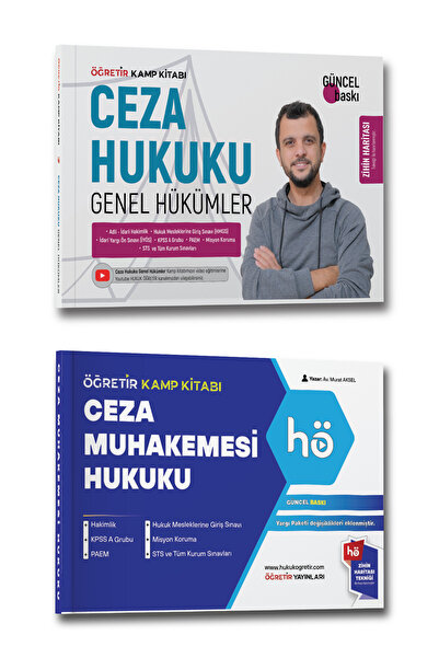 hukuk öğretir 2026 Ceza Hukuku Genel - Ceza Muhakemesi Konu Anl. - Adli Hakim...