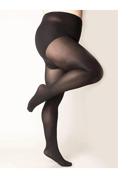Penti Mikro 40 siyah Büyük Beden Opak Külotlu Çorap