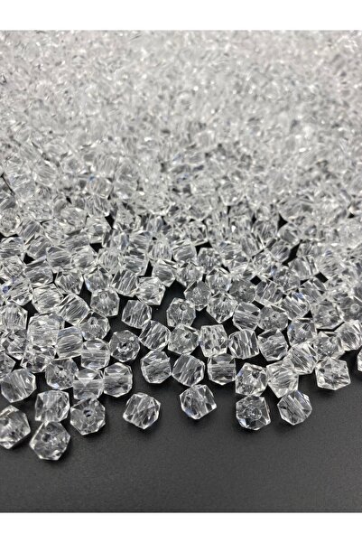Hedef Bijuteri 50gr 8mm prozirne akrilne perle u obliku saća, nakit, perle za...