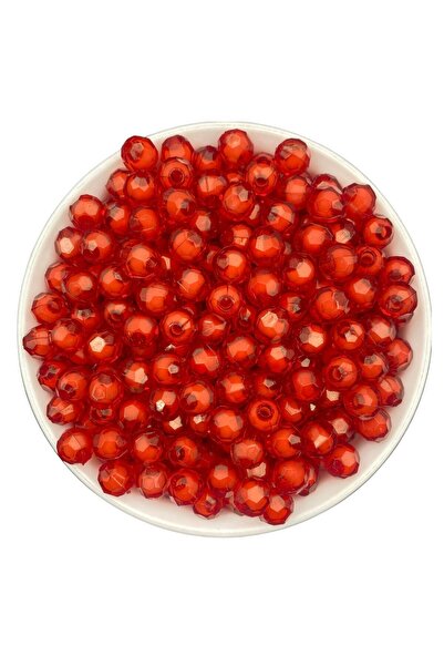 Hedef Bijuteri 50gr 8mm Mărgele acrilice tip fagure cu mărgele în interior, d...