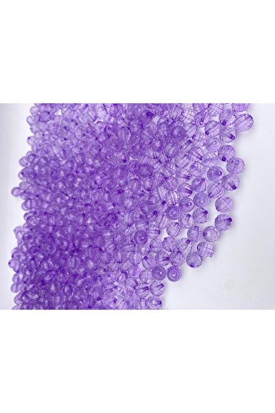 Boncuk Mărgele acrilice de 10 mm, culoare liliac/violet deschis, model World,...