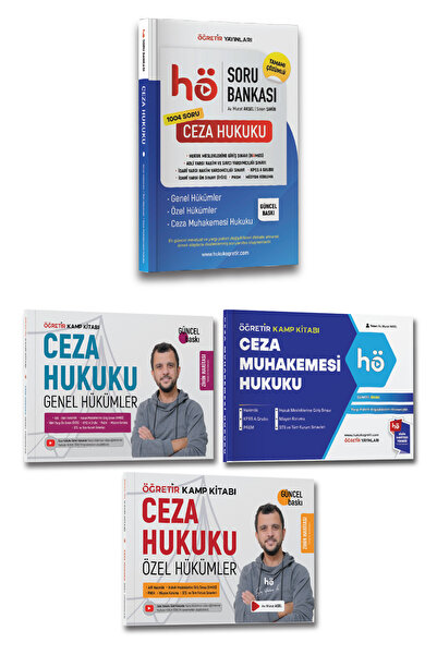 hukuk öğretir 2026 Ceza Genel Hükümleri - Ceza Özel Hükümleri - Ceza Muhakeme...