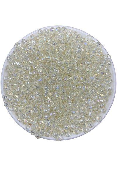 Hedef Bijuteri Mărgele acrilice transparente, de culoare deschisă, de 6 mm, c...