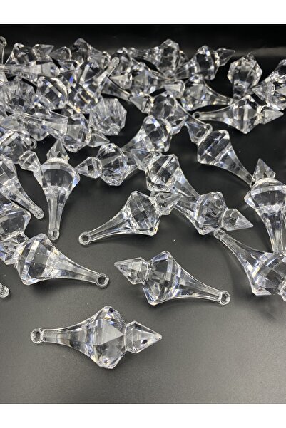 Hedef Bijuteri 5 Adet Orta Boy Minare Model Akrilik Sarkıt,akrilik Boncuk Sal...