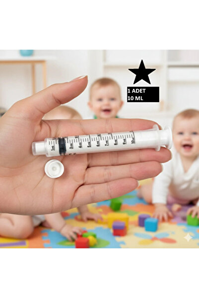 LİMO Ölçülü Şurup Şırıngası Bebek Oral Ilaç Enjektör 10 ml.