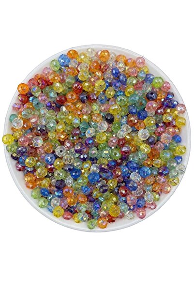 Hedef Bijuteri Mărgele acrilice Janjan de 6 mm, în culori mixte, lucioase, pe...