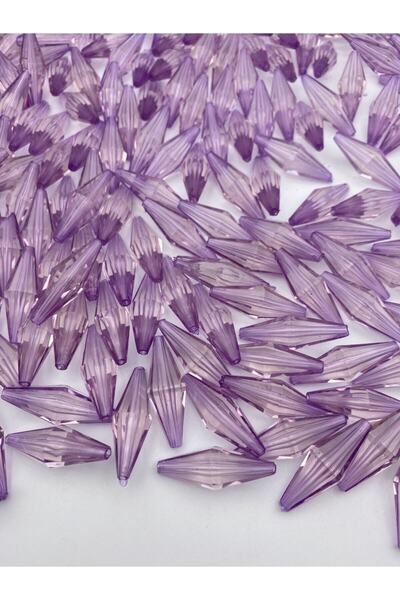 Hedef Bijuteri Mărgele acrilice model mare de orz de culoare violet liliac, p...