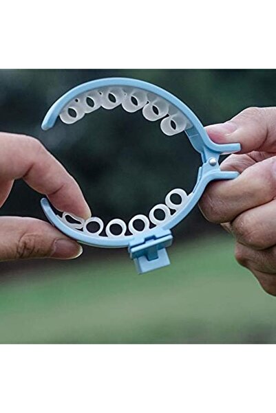 Arabest Dog Waste Picker Clip, Portable, with 20 Disposable Bags, Blue