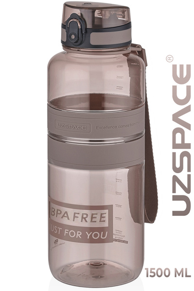 Uzspace 1500 ml 1.5 Liter Mega Size Tritan Water Bottle Renewed Colors Water ...
