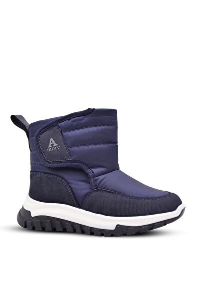 kids A more Μπότες για αγοράκια με επένδυση από βελούδινη γούνα, μπλε ναυτικό