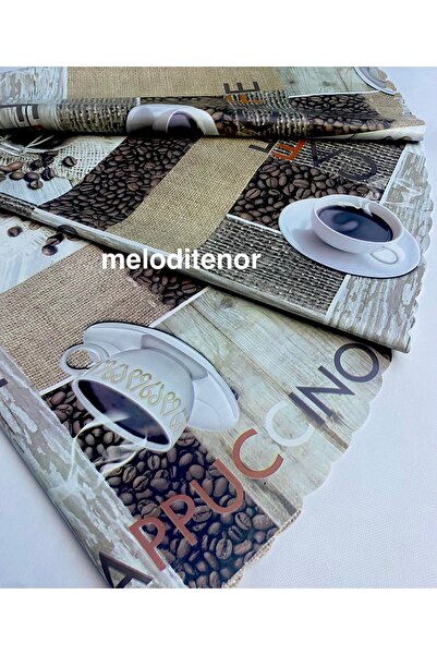 Dekorama Lined Non-Slip Thick Luxury Leafy Round Pvc Oilcloth Tablecloth 138X...
