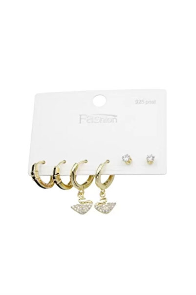 Generic Brand Multiple Swan Earrings - Gold