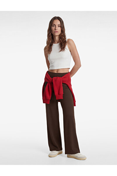 Koton Comfortable Fit Sleeveless Crew Neck Cropped Sports Blouse