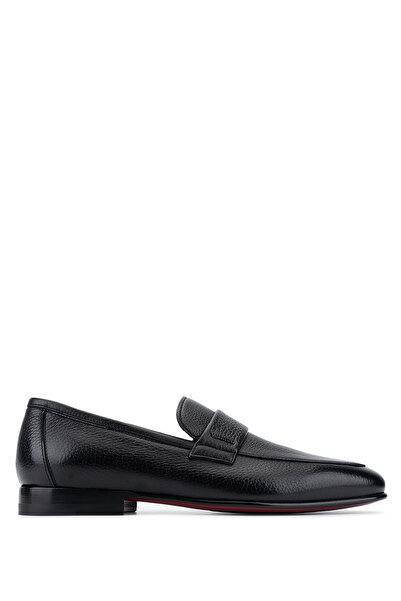 Valentino حذاء كلاسيكي أسود من الجلد الطبيعي للرجال