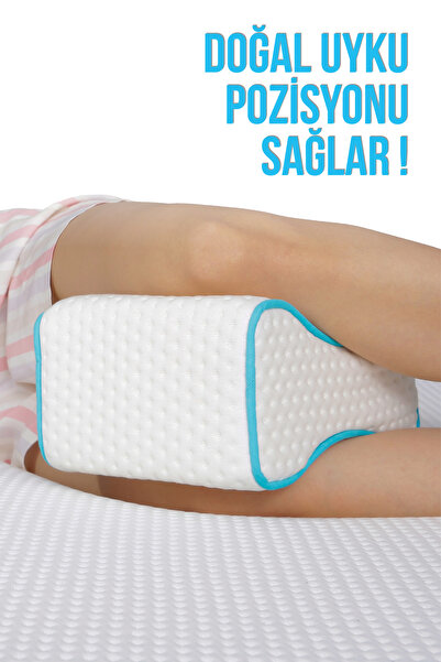 Viscofoam Luna Diz Arası Ortopedik Yastık Bacak Arası Visco Yastık - 25x20x14-7,5cm