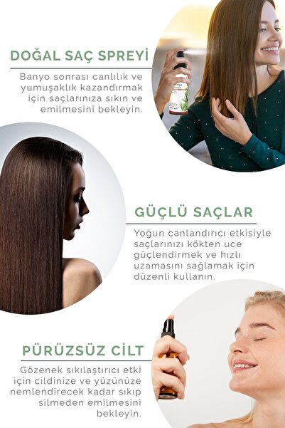 OnkaFarma Onka Farma Biberiye Mayası -suyu- Güçlendirici Saç Toniği Hidrosolü Hızlı Saç Uzama Dökülme Karşıtı