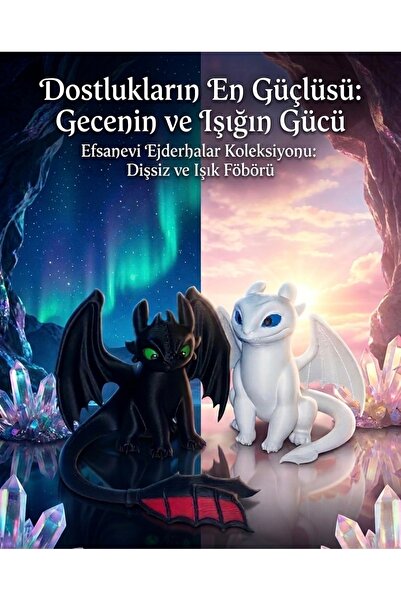 joybaskı Ejderhanı Nasıl Eğitirsin Dişsiz ve Işığın Öfkesi Ejderha Seti - 2'l...