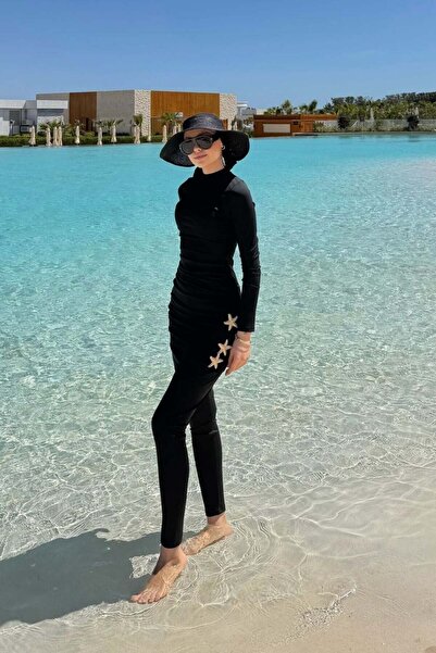 Şulemoda Giyim Σετ μαγιό Starry Μαύρο