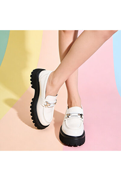 Tmall Pantofi casual de dama,Din piele ecologica,P1269,Alb