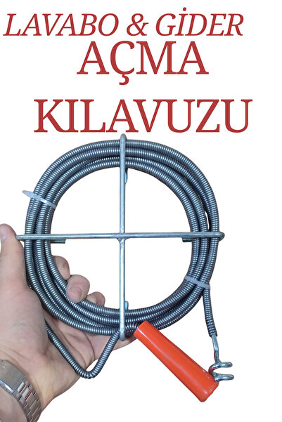 KAYRA LEATHER CRAFT 3 Metre Pratik Lavabo Gideri Açıcı Banyo Evye Klozet Açma...