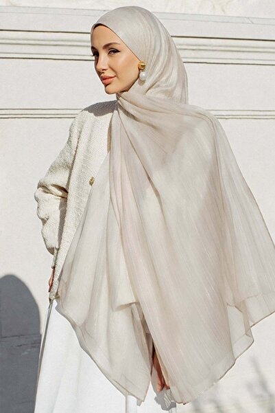 Olcay Yoryo Silk Evening Dress Shawl Stone 103