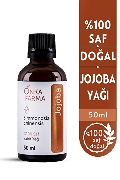 OnkaFarma Onka Farma %100 Saf Jojoba Yağı - Soğuk Sıkım - 50 ml