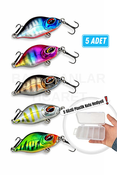 Arkhelais Rapala 4,4 cm 3,5 gr Yapay Balık Yemi 5’li Paket – Spin ve At-Çek K...