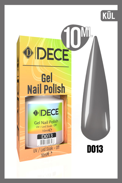 d dece Kalıcı Oje UV LED D013 (GRİ SERİSİ) 10ml
