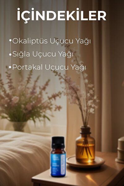 OnkaFarma Onka Farma Derin Nefes Uçucu Yağ Karışımı - %100 Saf & Doğal Uçucu Yağ - 10 ml