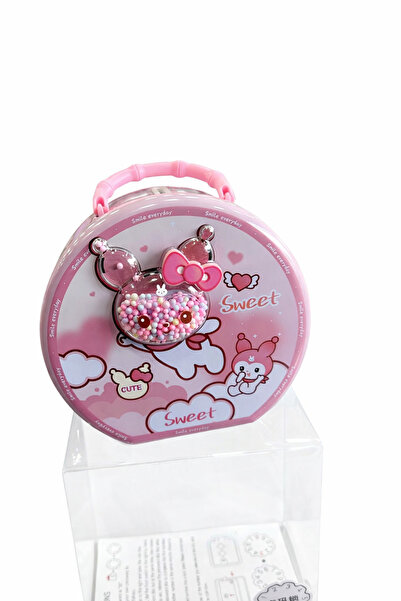 YDGR Hello kitty Desenli Metal kumbara şifreli kilitli saplı para kutusu