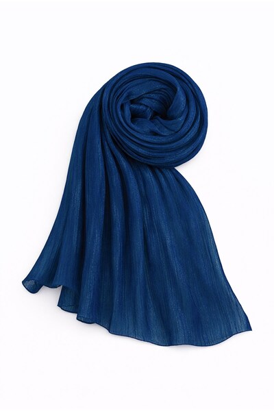 Olcay Yoryo Silk Evening Dress Shawl K. Indigo 103