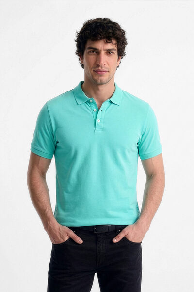 MARKAPIA Tricou cu gât polo pentru bărbați - 100% bumbac