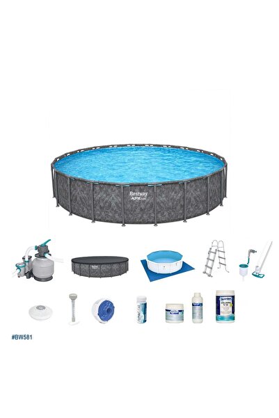 BESTWAY ® APX 365™ 561JZ Yuvarlak Prefabrik Havuz Seti 6,71 m x 1,32 m BW581