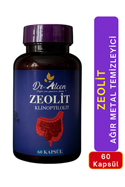 Dr.Alcen Doğal Zeolit Klinoptilolit 60 Kapsül Ağır Metal Detoks Bağırsak Bari...