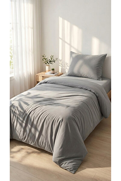 kesenegore Σετ μονόπλευρο παπλωματοθήκη από βαμβακερό ύφασμα 3 τεμαχίων με ελ...