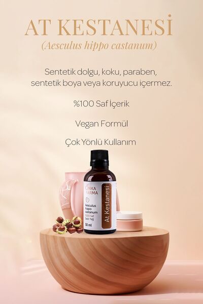 OnkaFarma Onka Farma %100 Saf At Kestanesi Yağı - 50 ml