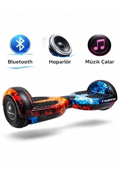 RYDER STAR Elektrikli Kaykay Hoverboard 6.5 Inch Bluetooth Hoparlörlü Akıllı ...