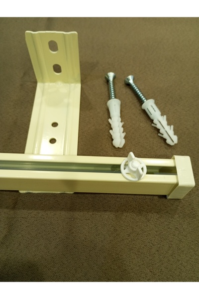 özdeğer home Șină de perdea din aluminiu cu un singur canal, pentru montare p...
