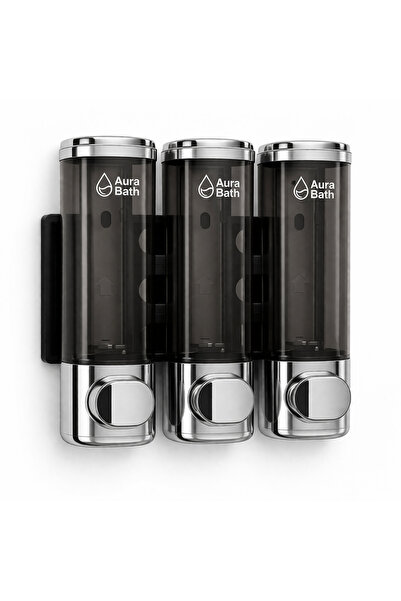 3SD Colour'S Duvara Monte Sızdırmaz 3 Bölmeli Sıvı Sabun & Şampuan Duş Dispan...