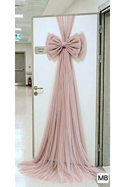 Mutlu Başlangıçlar Hastane Kapı Süsleme Büyük Tül Fiyonk ,Dökümlü Yumuşak 6 M...