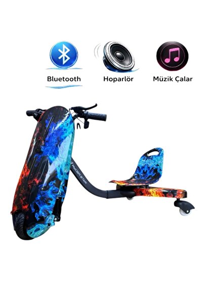 RYDER STAR Drift Car Elektrikli Scooter Hoverboard Oturaklı Kaykay Bluetooth ...